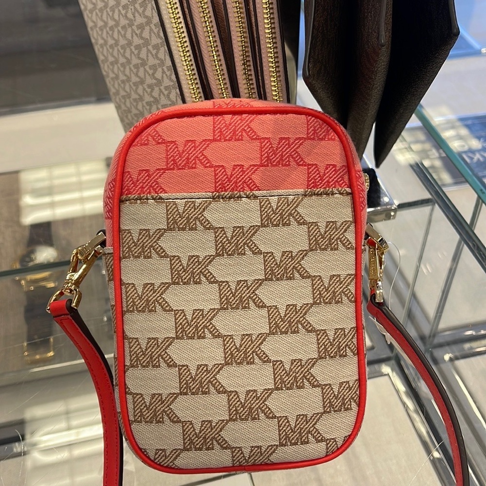 Michael Kors Sloan Editor Small Phone Logo Jacquard Crossbody
Grapefruit Multi - Picture 12 of 16